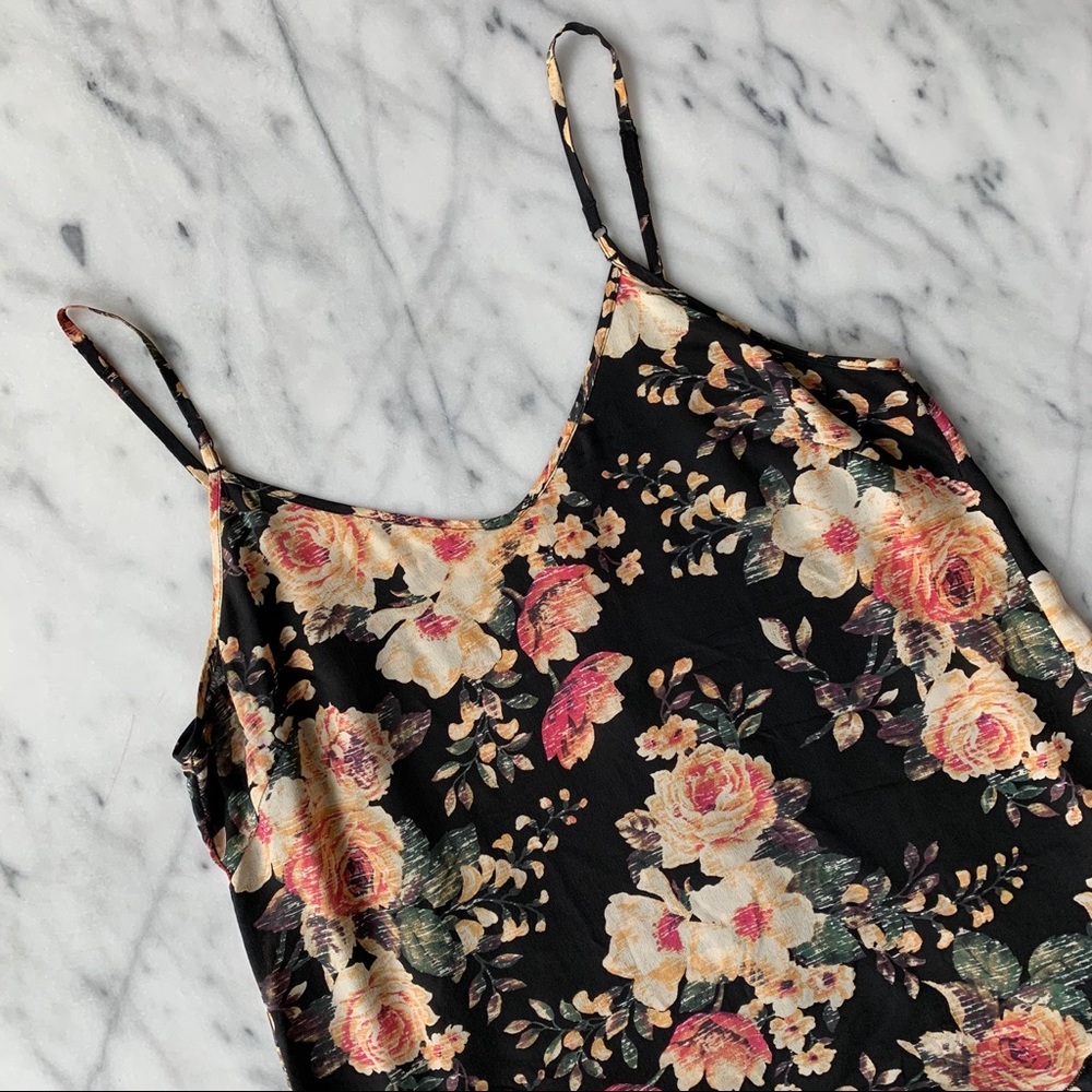 ‘Wilfred’ 100% Silk Floral Tank, Size S